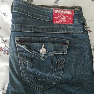Woman is True Religion distressed jeans